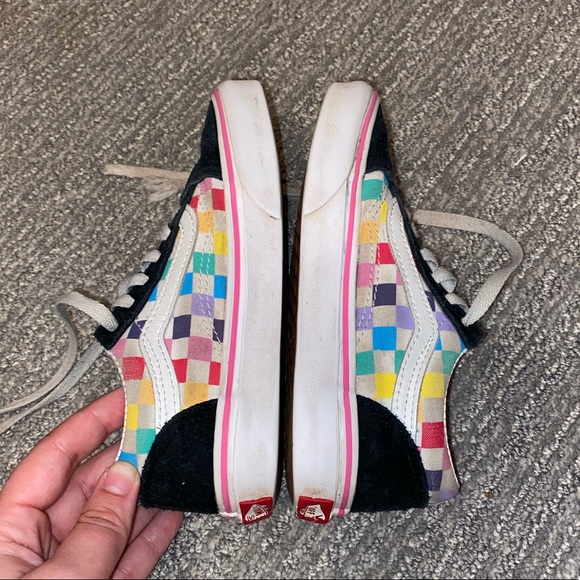 Kids Checkerboard Old Skool Vans 13 - Picture 10 of 10